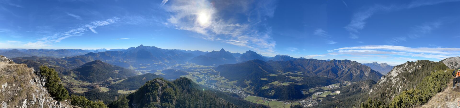 Panorama der Gipfel im Berchtesgadener Land